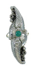 Authentic Sterling Silver Jewelry Southwest Turquoise Ring Size 5-3/4 AX90531